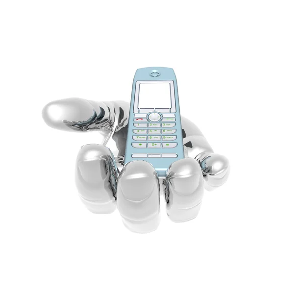 Teléfono móvil en la mano — Foto de Stock