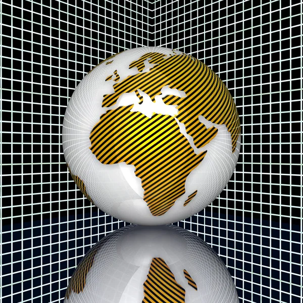 Terra 3D — Fotografia de Stock