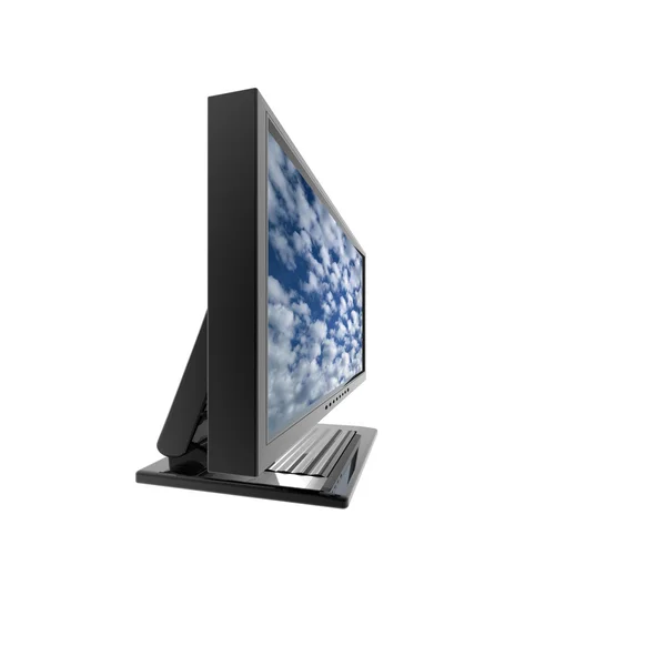 Płaski monitor lcd komputera — Zdjęcie stockowe