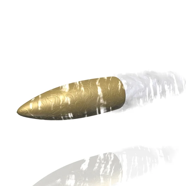 Letící kulka s drážkou — Stock fotografie