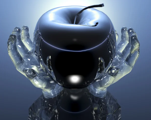 3D jablko — Stock fotografie