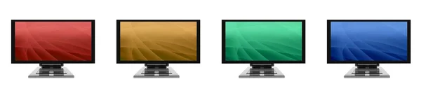 3d flat lcd monitor — Stock Photo, Image