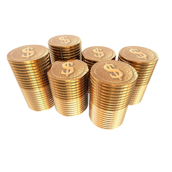 Ons dollar munten munten — Stockfoto