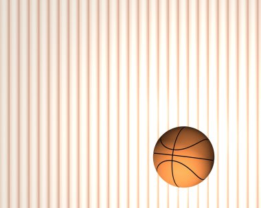 3d basketbol beyaz izole