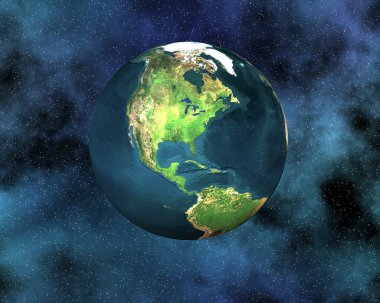 Earth in space clipart