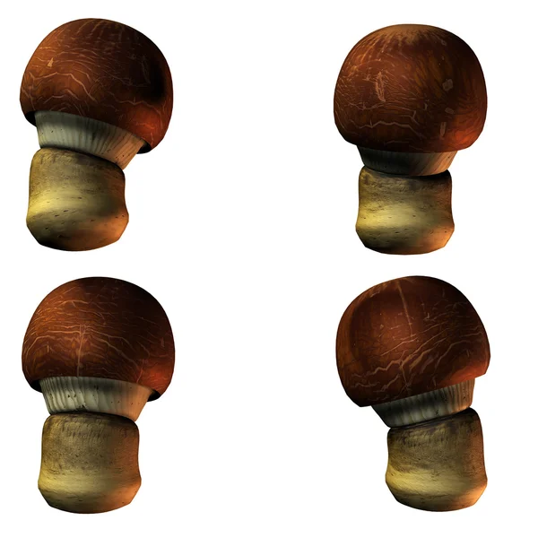 stock image Mushrooms in 3D