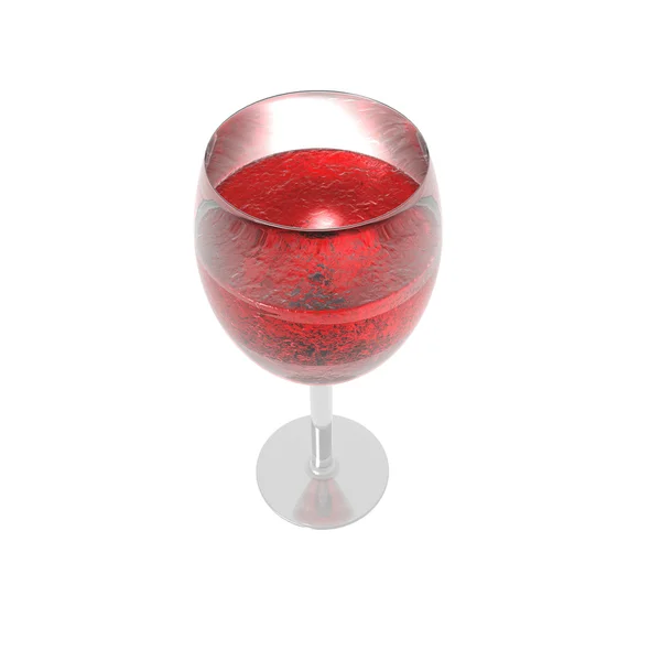 Weinglas isoliert auf einem weißen — Stockfoto