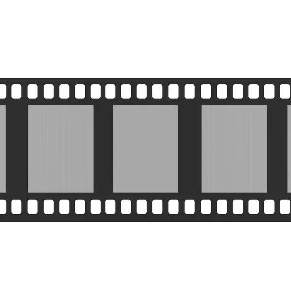 Blank cinema film isolated on white — Stock Photo, Image