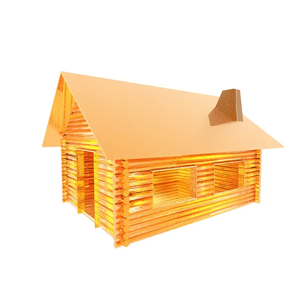 3d house model isolated on a white — Stock Photo, Image
