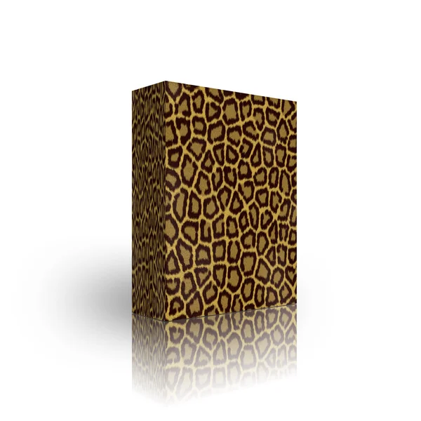 Modèle de boîte léopard vierge — Photo