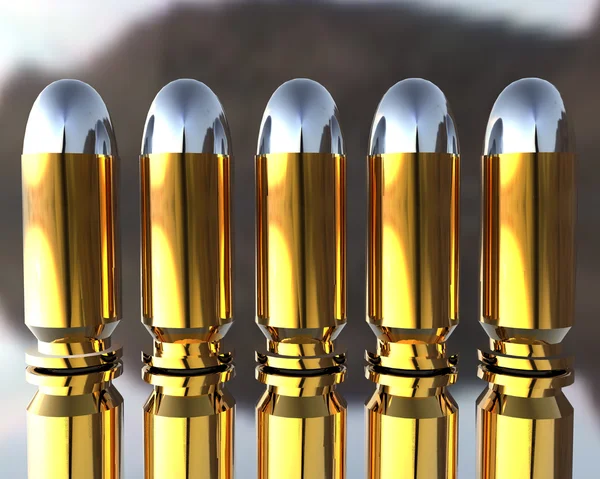 3D bullets — Stock Photo, Image