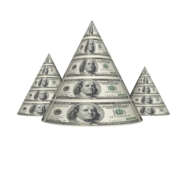 Piramide del dollaro — Foto Stock
