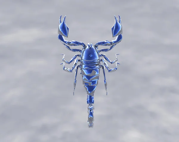 3D világos scorpion isolted fehér — Stock Fotó