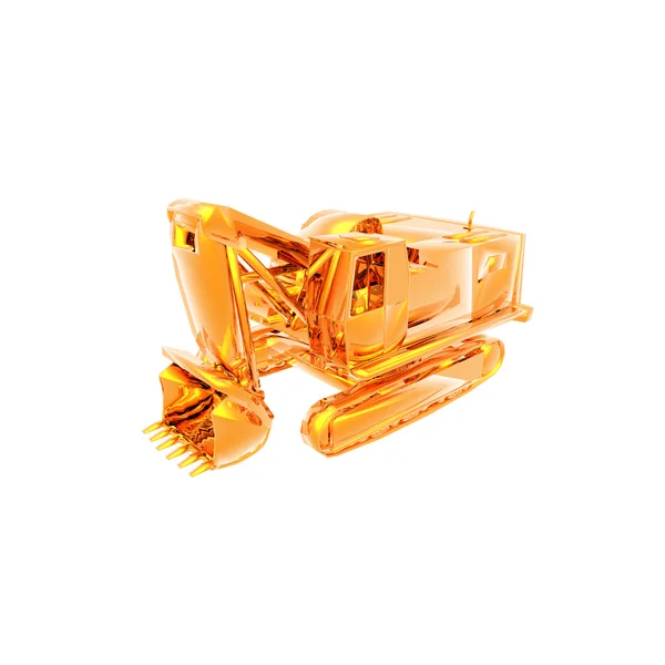 Modello di camion pesante dorato — Foto Stock