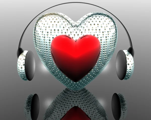 Music of the heart — Stock Photo, Image