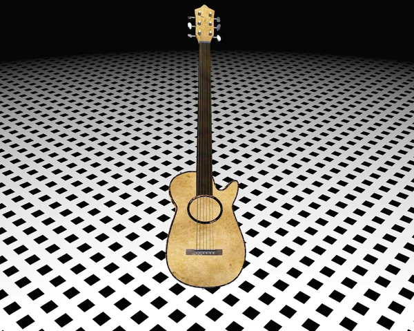 Cool guitarra 3D — Fotografia de Stock