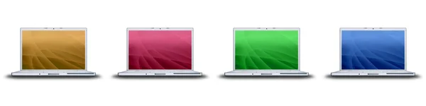 Laptop with creative screen — Stock Photo, Image