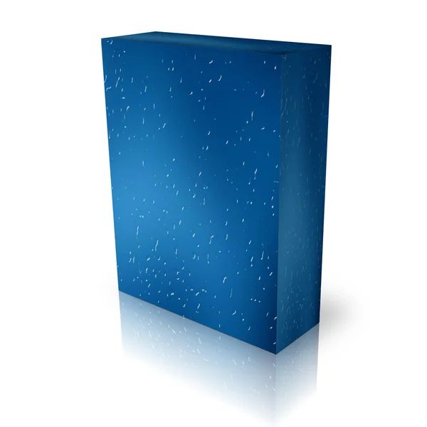 Plantilla caja metálica azul — Foto de Stock