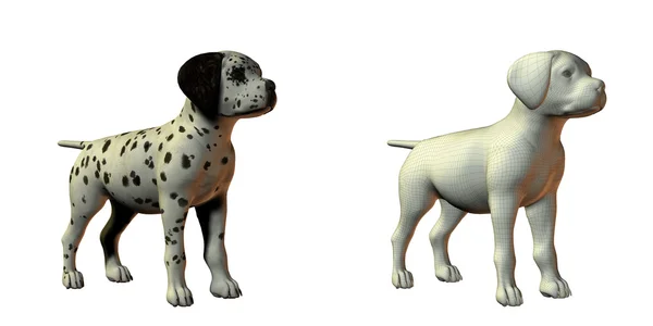 Σκύλος dalmation 3d μοντέλο — Φωτογραφία Αρχείου
