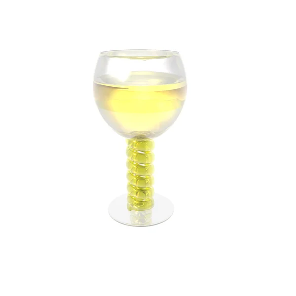 Wine glass isolated on a white — Stock Photo, Image