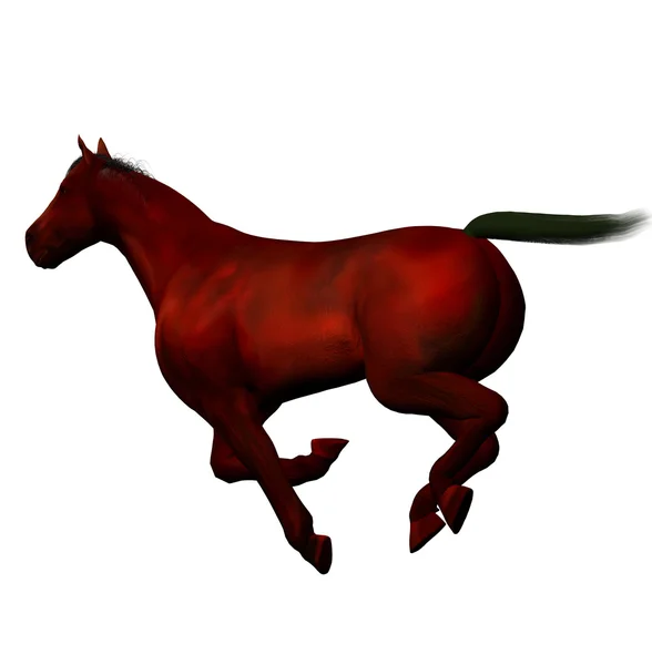 3D красивая лошадь — стоковое фото