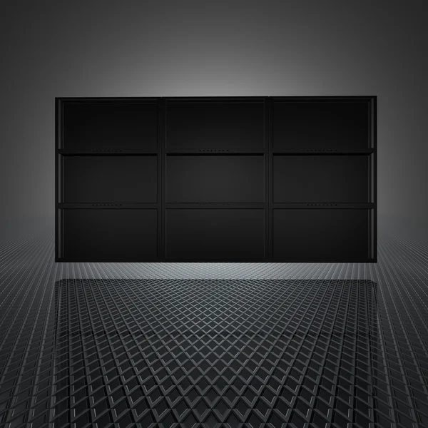 Video wall con 9 pantallas en blanco —  Fotos de Stock