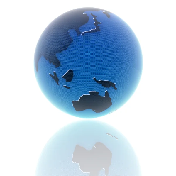 Terre 3d avec texture de couleur — Photo