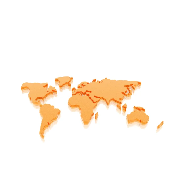 Modell der geografischen Weltkarte — Stockfoto