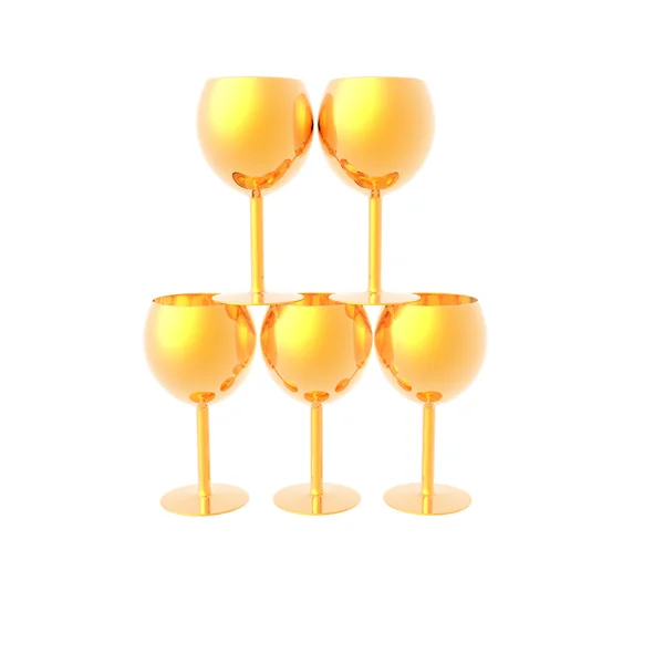 Weinglas isoliert auf einem weißen — Stockfoto