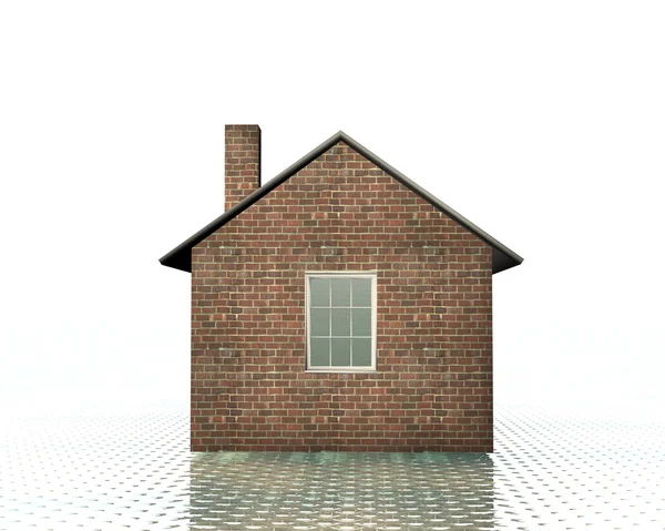 3D-model van het huis — Stockfoto