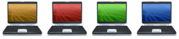 Laptop z creative ekranu — Zdjęcie stockowe