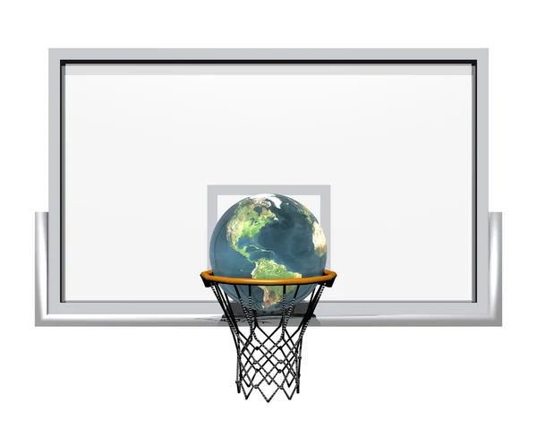 3d basketball isolated on a white — Stock Photo, Image