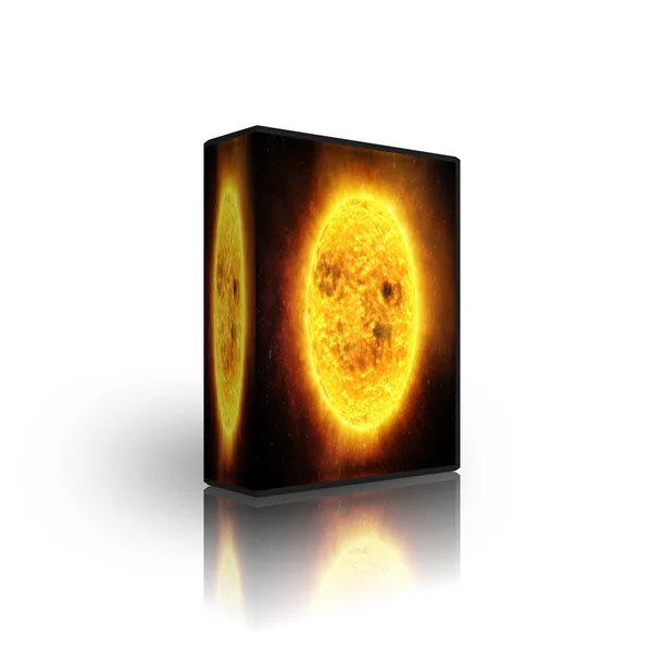 Άγρια ήλιο πρότυπο αφηρημένη κουτί — Φωτογραφία Αρχείου