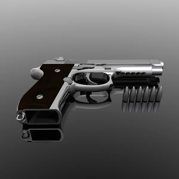 Closeup of pistol — Stock Photo, Image