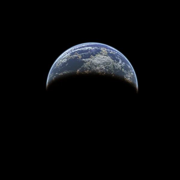 从空间看地球 — 图库照片