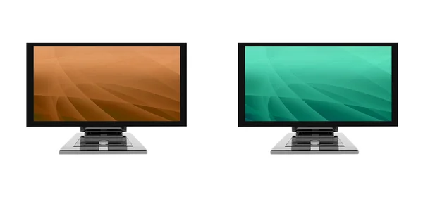 3d flat monitor — Stock Photo, Image