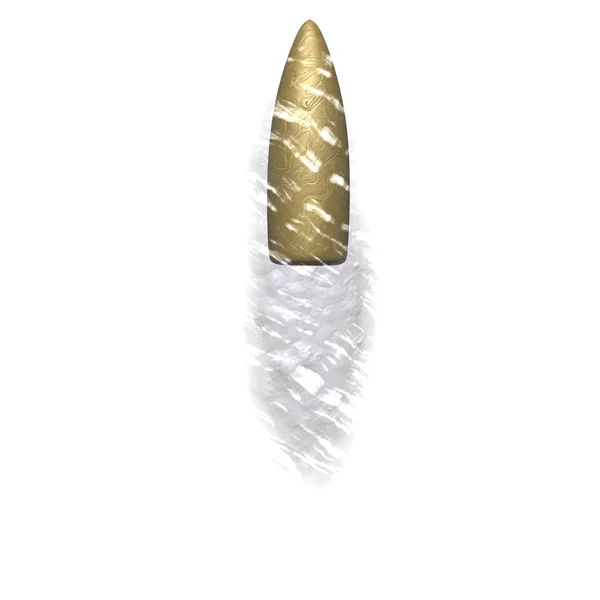 Flying bullet with track — Stock Photo, Image