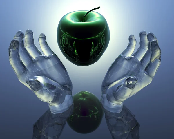 3d apple — Stock Photo, Image