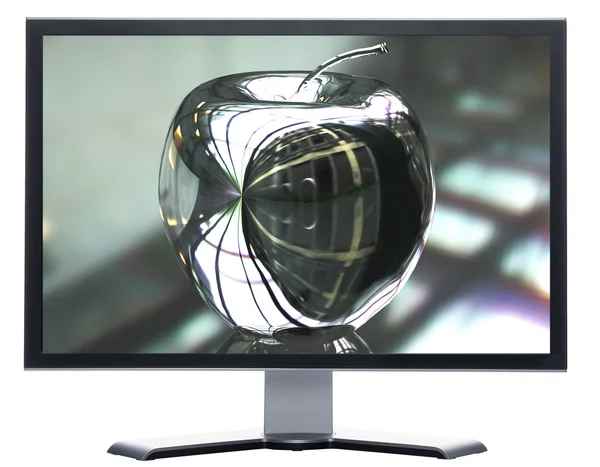 Monitor with metal screen — Stock Photo, Image