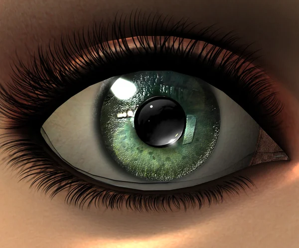 Beautiful girl eye — Stock Photo, Image