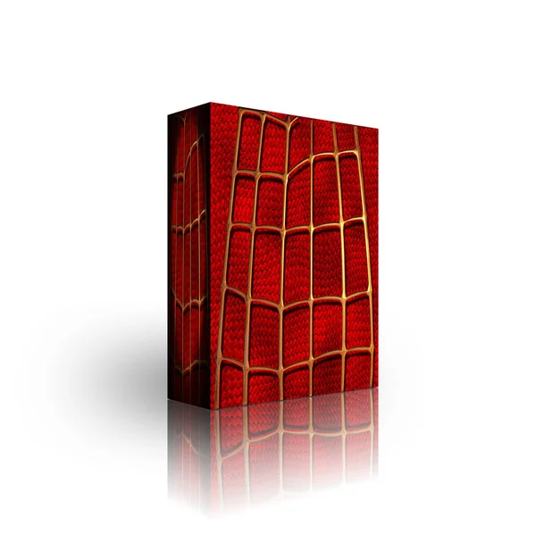 Spinne goldene Web-Box Vorlage — Stockfoto