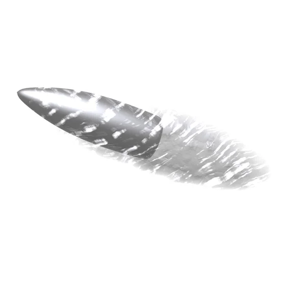 Flying bullet with track — Stock Photo, Image