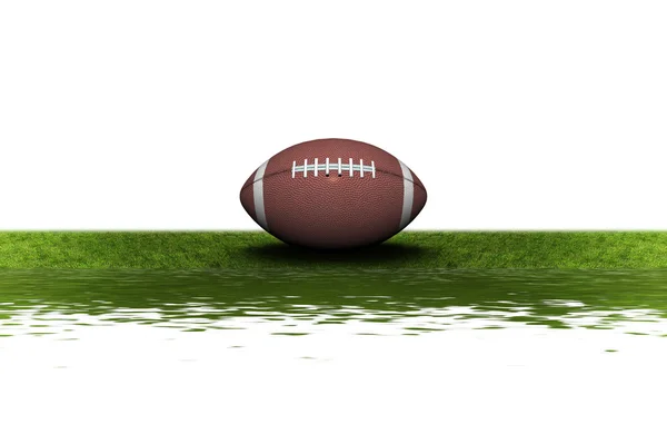 Football on the green grass — Stock Photo, Image