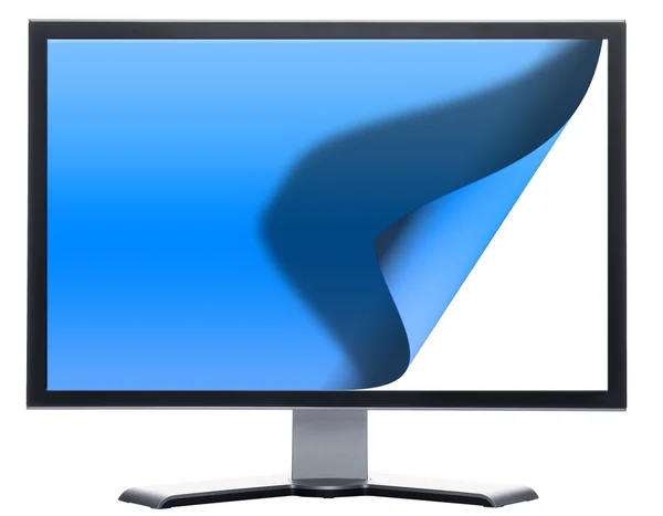 Monitor con pantalla metálica —  Fotos de Stock