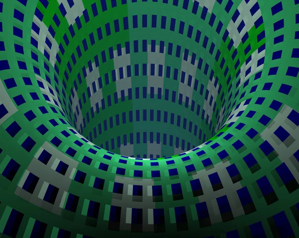 抽象的な創造的なテクノ トンネル — ストック写真