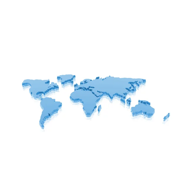 空白の白い蛇毛皮ボックス テンプレートμοντέλο της γεωγραφικής παγκόσμιο χάρτη — Φωτογραφία Αρχείου