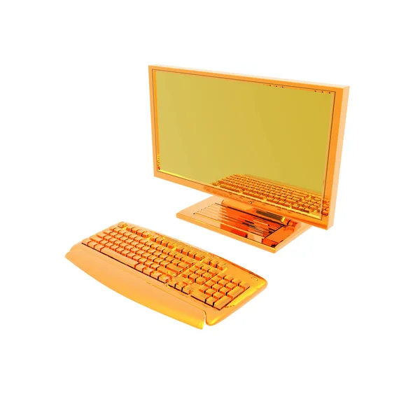 3D datormodell3D model počítače — Stockfoto
