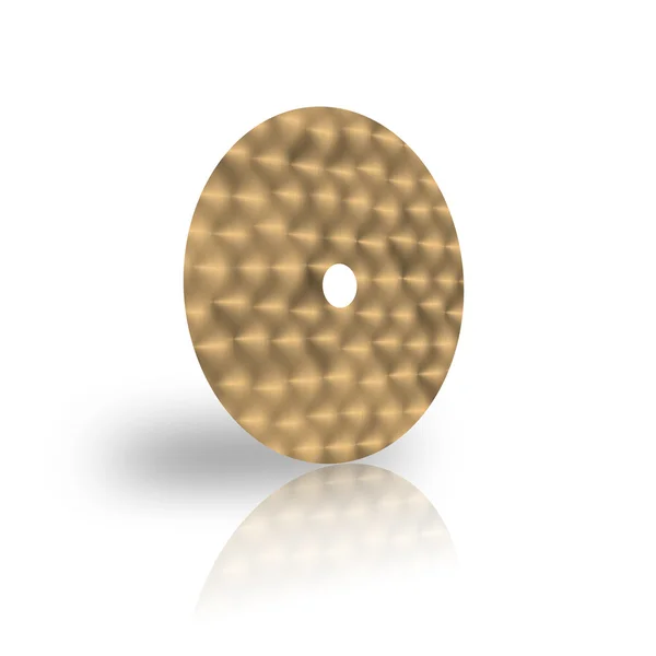 レーザー ディスク円形ブラシをかけられたテンプレート — ストック写真