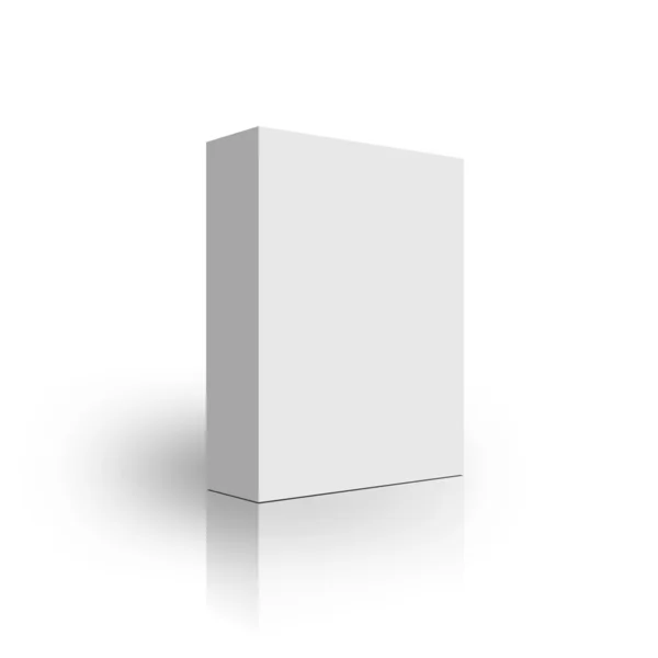 Modello di scatola bianca vuota — Foto Stock