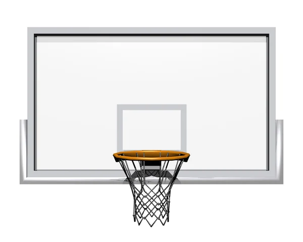 3d basquete isolado em um branco — Fotografia de Stock